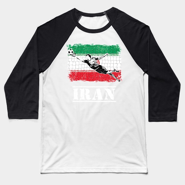 Iran Soccer Goalie Goal Keeper Shirt Baseball T-Shirt by zeno27